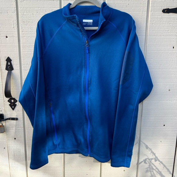 Marmot Jacket Mens XXL Blue Full Zip Fleece Long Sleeve Outdoor Workwear Hike - Picture 1 of 8
